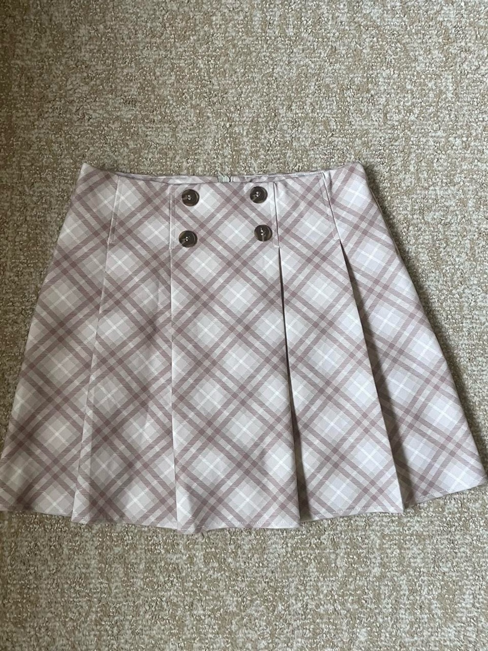french kiss plaid skirt